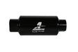 Aeromotive In-Line Filter 10AN, 10 Micron Microglass Element, Bright-Dip Black, 2in OD
