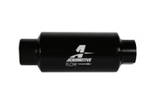 Aeromotive In-Line Filter 10AN, 10 Micron Microglass Element, Bright-Dip Black, 2in OD