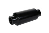 Aeromotive In-Line Filter AN-10 with 10 Micron Microglass Element, Bright-Dip Black, 2in OD