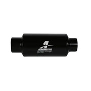 Aeromotive In-Line Filter 10AN, 10 Micron Microglass Element, Bright-Dip Black, 2in OD