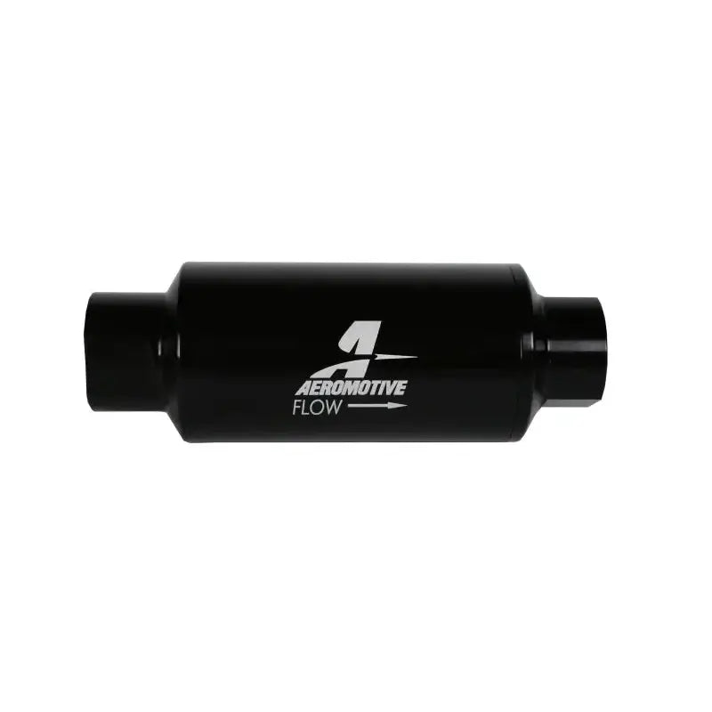 Aeromotive In-Line Filter 10AN, 10 Micron Microglass Element, Bright-Dip Black, 2in OD