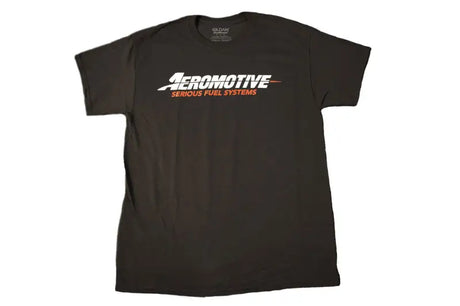 Black Aeromotive Standard Logo T-Shirt with Red Design in XX-Large size