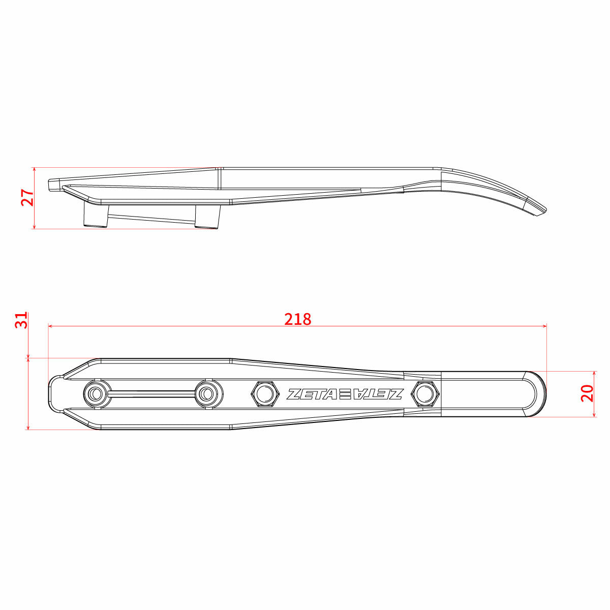 Zeta XC Pro Convert Handguards ZE74-1090 - White Handguard