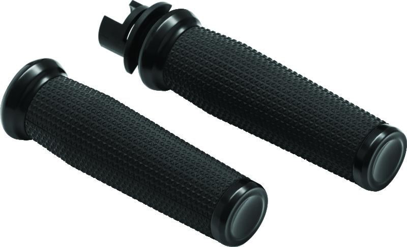 Kuryakyn 5945 Kuryakyn Thresher Grips 14-17 Models Indian Black - 5945