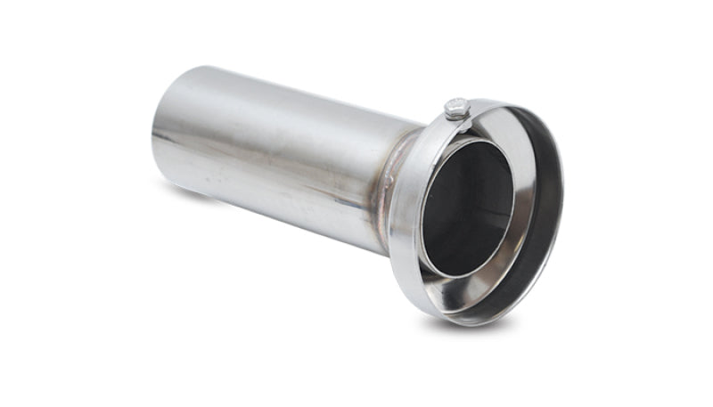 Vibrant 1184 Vibrant 3.90in OD Low Inner Silencer Muffw/ 3.90in ID Single Wall Exh Tip2.5in OD Tuning Tube