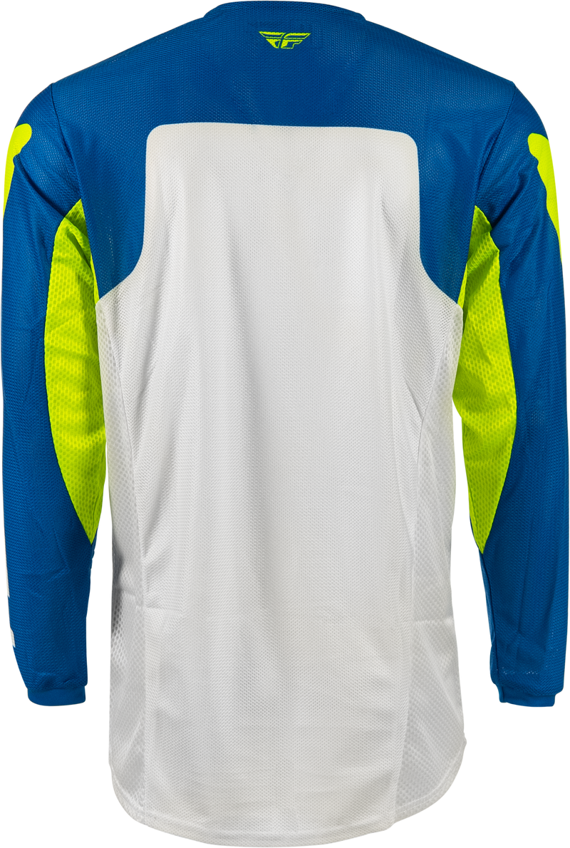Kinetic Mesh Jersey Blue/White/Hi Vis Sm