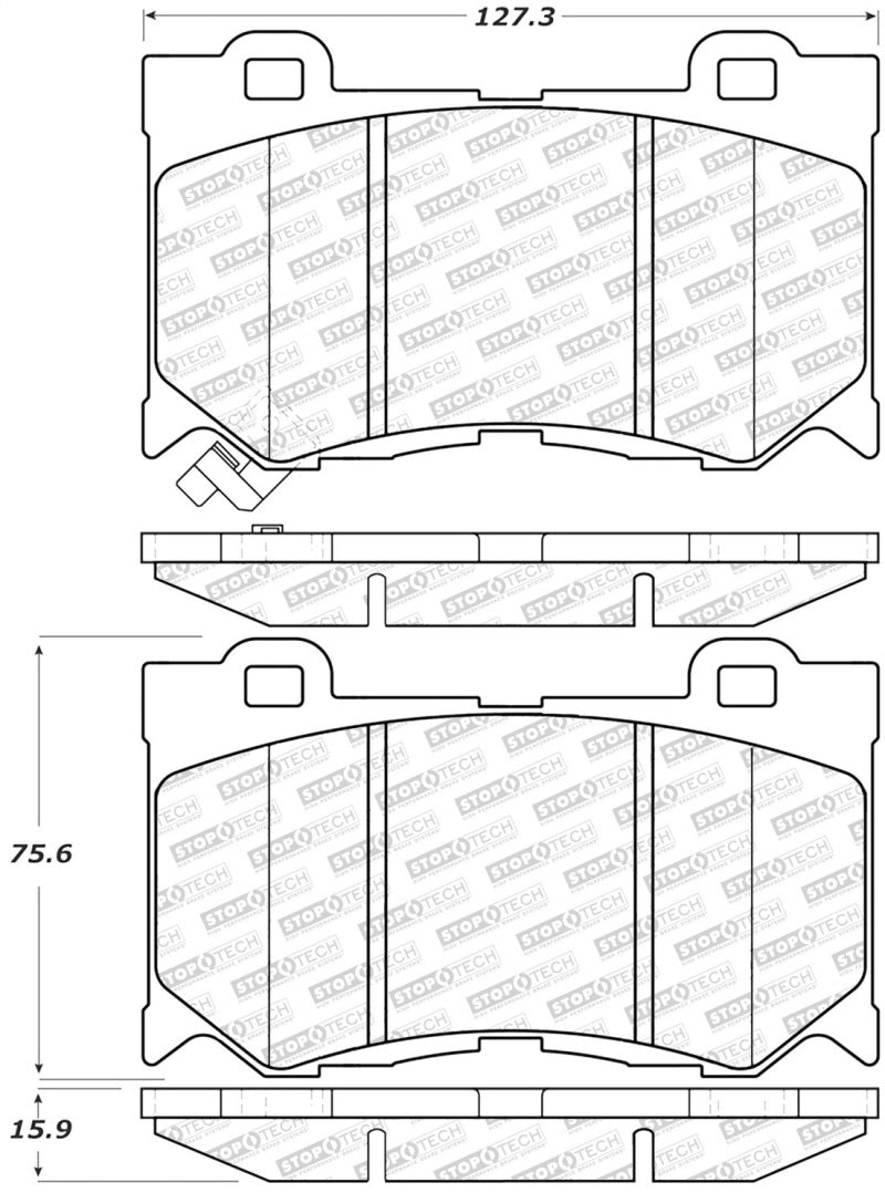 Stoptech 305.13460 StopTech Street Select Brake Pads - Front