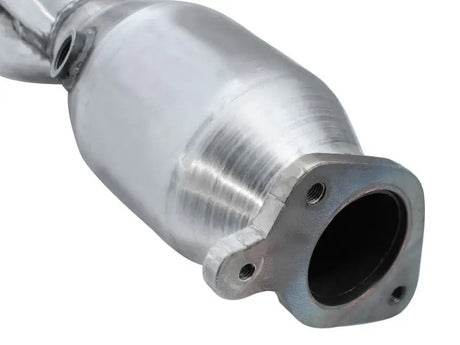 Shiny brushed steel long tube header with catalytic converter for Toyota Tacoma V6 4.0L