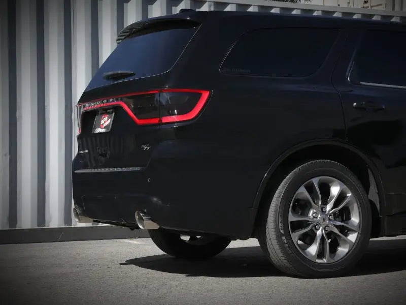 Black Dodge Durango SUV with aFe Mach Force-Xp cat-back exhaust system