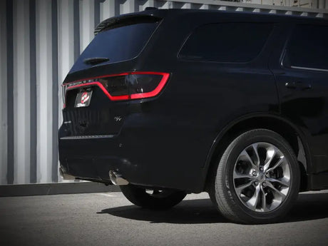 Black Dodge Durango SUV with aFe Mach Force-Xp cat-back exhaust system