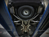 Dodge Durango undercarriage with Mach Force-Xp cat-back exhaust system and polished tip