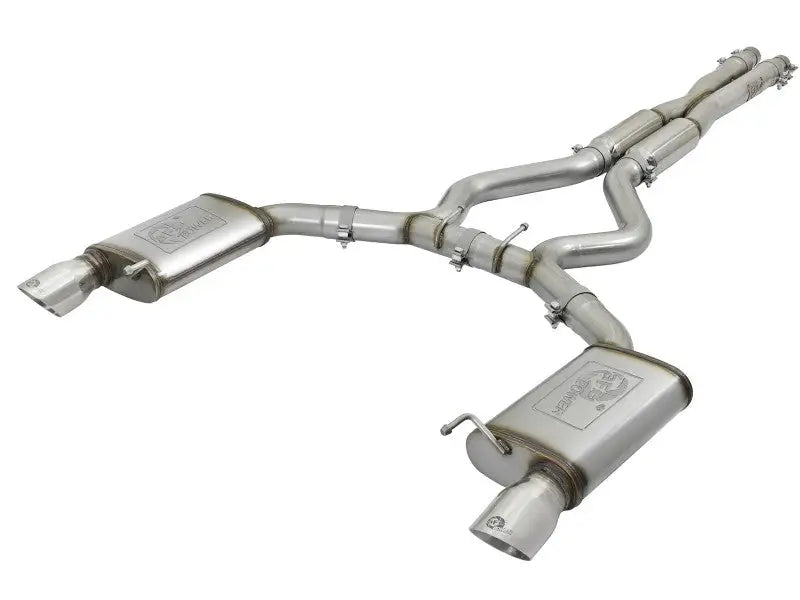 Stainless steel Dodge Durango Mach Force-Xp cat-back exhaust system with polished tip