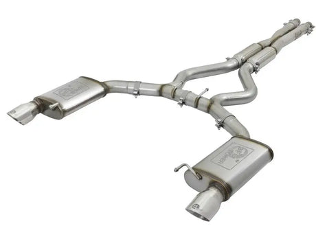 Stainless steel Dodge Durango Mach Force-Xp cat-back exhaust system with polished tip