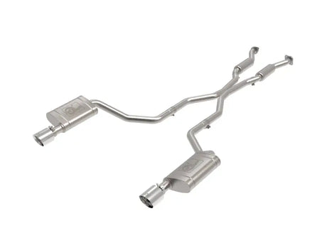 Stainless steel Dodge Durango Mach Force-Xp cat-back exhaust system with polished tip