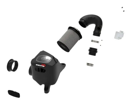 Exploded view of aFe Momentum HD Cold Air Intake System for Toyota Hilux 2.8L Diesel