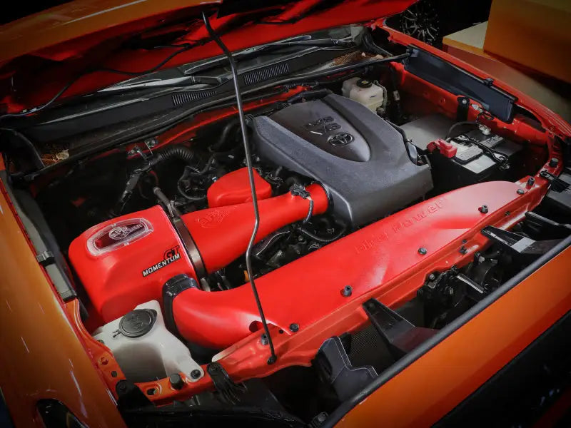 aFe 16-23 Toyota Tacoma V6 3.5L Momentum GT Red Edition Cold Air Intake System w/ Pro DRY S Filter - Truck & Automotive