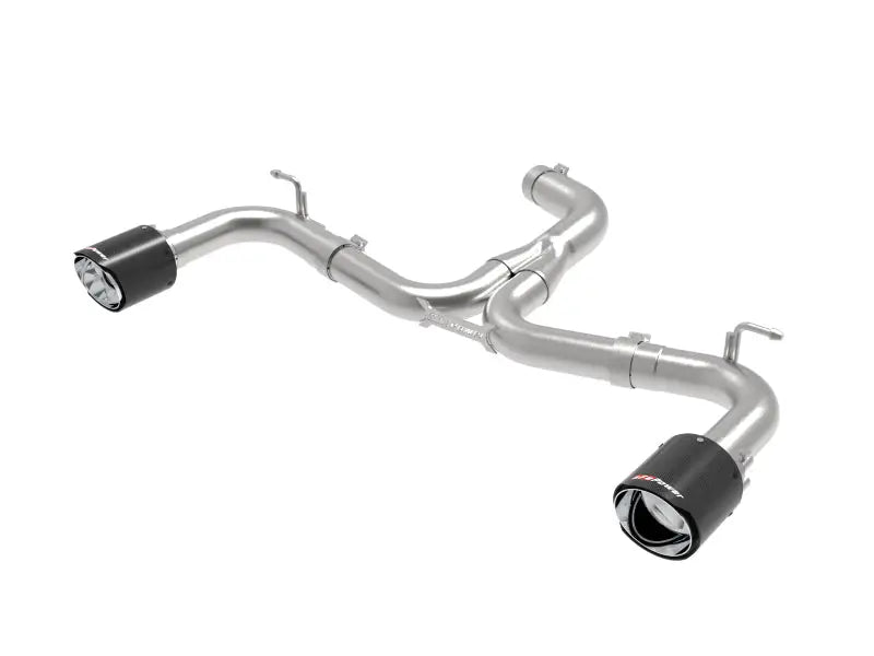 Stainless steel Mach Force-Xp axle-back exhaust system with black tips for Volkswagen GTI