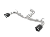 Stainless steel Mach Force-Xp axle-back exhaust system with black tips for Volkswagen GTI