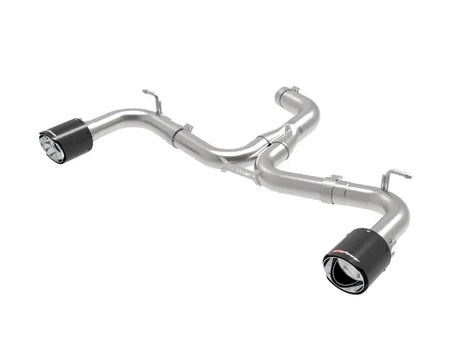 Stainless steel Mach Force-Xp axle-back exhaust system with black tips for Volkswagen GTI