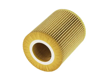 Yellow cylindrical pleated oil filter for Ford F-150 Pro Guard HD Oil Filter