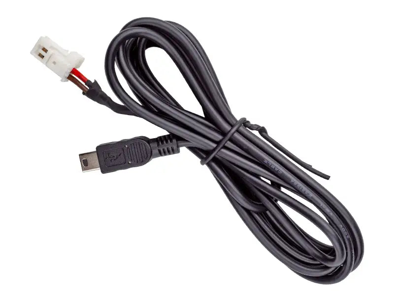 Black bypass cable with USB and white connector for aFe Scorcher Pro Bypass system