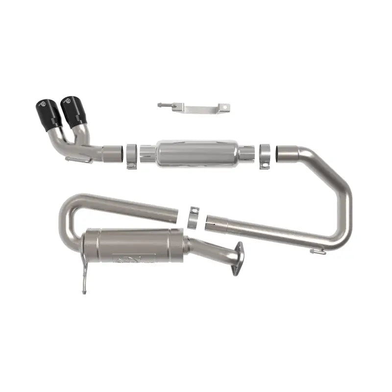 aFe 49-37020-B aFe 18-21 Suzuki Jimny Takeda 2-1/4in. 304 SS Cat-Back Exhaust w/ Blk Tip
