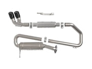 Stainless steel Suzuki Jimny Takeda 2-1/4in cat-back exhaust system with black tip