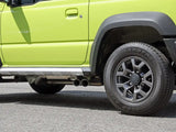 Lime green Suzuki Jimny with aFe Takeda 2-1/4in. SS Cat-Back Exhaust