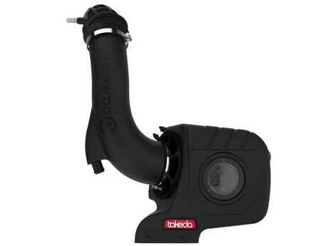 Black aftermarket air intake for Hyundai Kona with Takeda Momentum Cold Air System