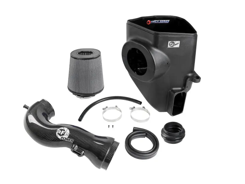 aFe 19-21 GM Trucks 5.3L/6.2L Track Series Carbon Fiber Cold Air Intake System W/ Pro Dry S Filters - Truck & Automotive