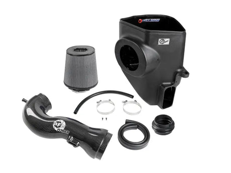 aFe 19-21 GM Trucks 5.3L/6.2L Track Series Carbon Fiber Cold Air Intake System W/ Pro Dry S Filters - Truck & Automotive