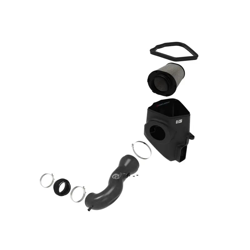 aFe 57-10015D aFe 19-21 GM Trucks 5.3L/6.2L Track Series Carbon Fiber Cold Air Intake System W/ Pro Dry S Filters