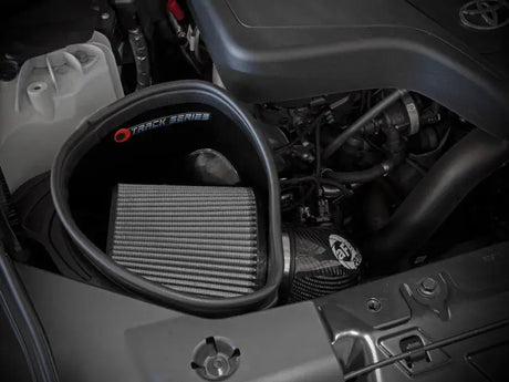 Automotive air intake system with carbon fiber cold air intake for BMW Z4 30i