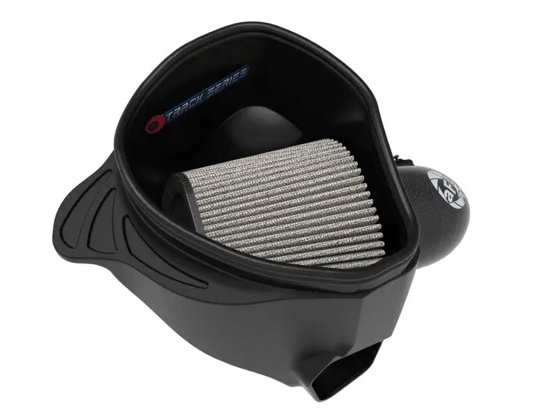 Black carbon fiber cold air intake system with Pro DRY S filter for BMW Z4 30i