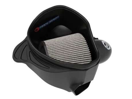 Black carbon fiber cold air intake system with Pro DRY S filter for BMW Z4 30i