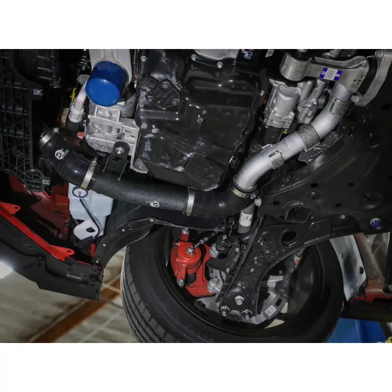 aFe 46-20646-B aFe 19-22 Hyundai Veloster N L4 2.0L (t) BladeRunner 2-1/2in Aluminum Hot Charge Pipe - Black