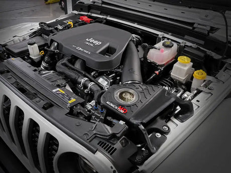 aFe 20-21 Jeep Wrangler (JL) V6-3.0L (td) Momentum HD Cold Air Intake System w/ Pro GUARD 7 Media - Truck & Automotive