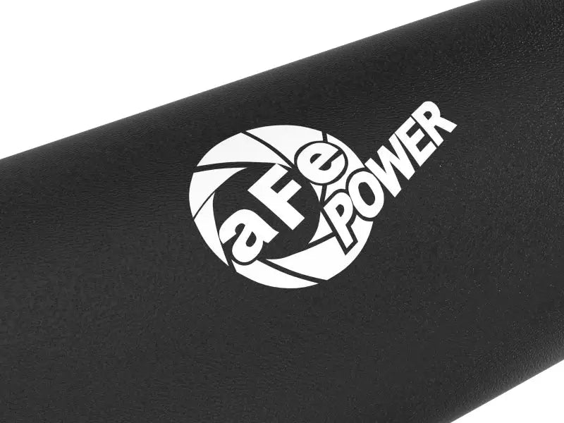 Black aluminum cold charge pipe with white logo for Ford Explorer ST V6 3.0L