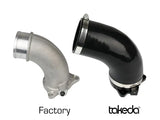 aFe Takeda Turbo Inlet and Intake for 2019-2020 Hyundai Veloster N, automotive performance upgrade, black anodized CNC-machined aluminum vs. factory turbo inlet, RV, powersports, off-road, marine, exterior, truck accessories, interior, truck bed, RV parts, apparel, helmets, racing, riding, BMX.