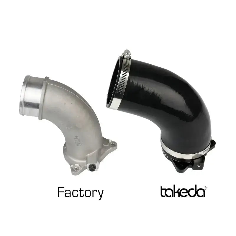 aFe Takeda Turbo Inlet and Intake for 2019-2020 Hyundai Veloster N, automotive performance upgrade, black anodized CNC-machined aluminum vs. factory turbo inlet, RV, powersports, off-road, marine, exterior, truck accessories, interior, truck bed, RV parts, apparel, helmets, racing, riding, BMX.