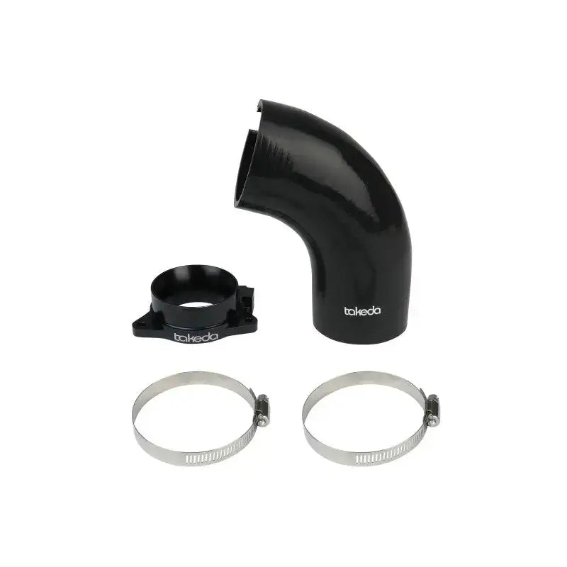 aFe 2019-2020 Hyundai Veloster N L4-2.0L (T) Takeda Turbo Inlet w/ Takeda Intake for improved vehicle performance, enhanced airflow, and power boost; features durable 6061-T6 billet aluminum construction with black anodized finish, RV, Automotive, Powersports, off-road, marine, exterior, truck accessories, interior, truck bed, rv parts, apparel, helmets, racing, riding, BMX.