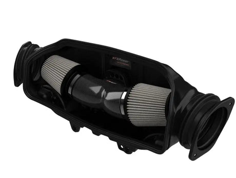 aFe 2020 Corvette C8 Track Series Carbon Fiber Cold Air Intake System With Pro DRY S Filters - Truck & Automotive