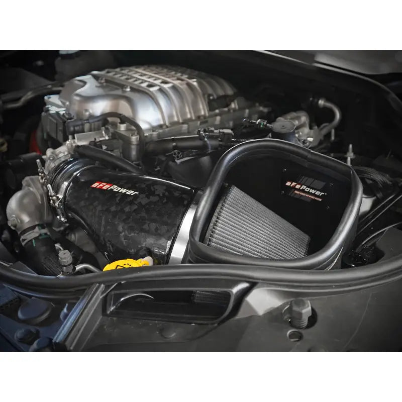 aFe 57-10028D aFe 2021 Dodge Durango SRT Hellcat Track Series Carbon Fiber Cold Air Intake System w/ Pro DRY S