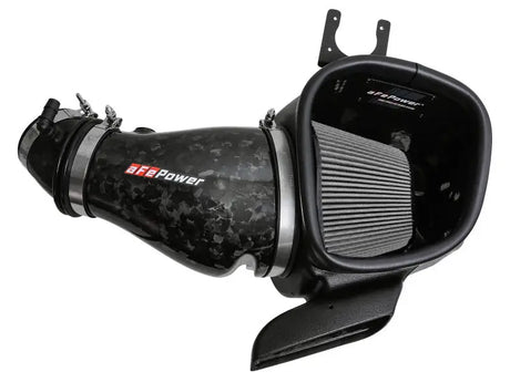 aFe 2021 Dodge Durango SRT Hellcat Track Series Carbon Fiber Cold Air Intake System w/ Pro DRY S - Truck & Automotive