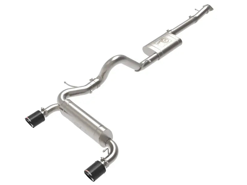 Stainless steel exhaust system with black tips for Ford Bronco AFE Vulcan cat-back