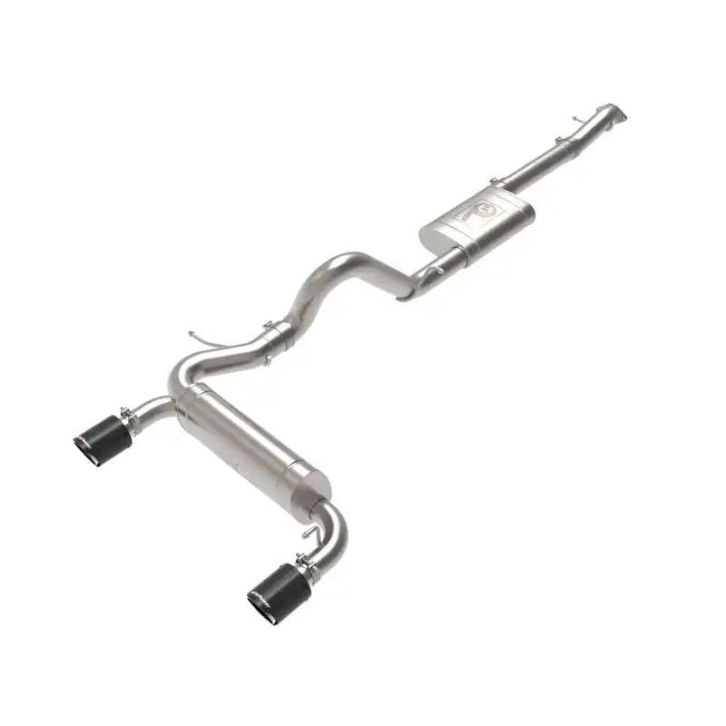 Stainless steel exhaust system with black tips for Ford Bronco AFE Vulcan cat-back