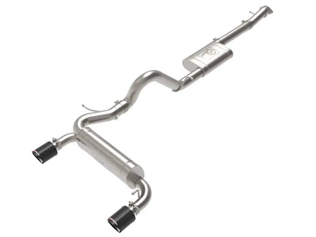 Stainless steel exhaust system with black tips for Ford Bronco AFE Vulcan cat-back