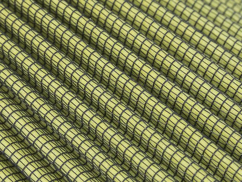 Pleated yellow air filter media with black grid pattern for Toyota Land Cruiser Magnum Flow Pro