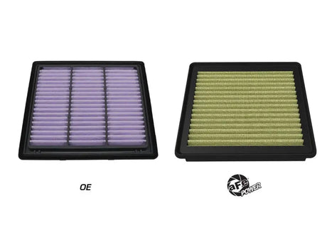 Purple and yellow-green Magnum Flow Pro air filters for Toyota Land Cruiser J300