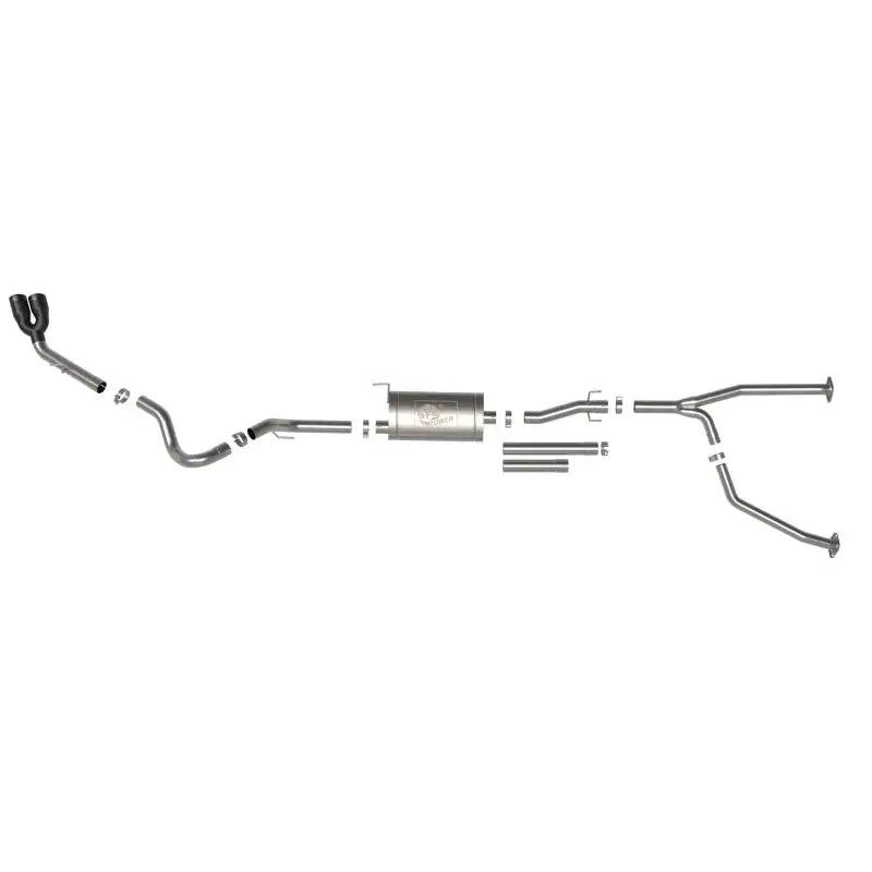 aFe 2022 Toyota Tundra V6-3.5L (tt) Vulcan Series 2.5in to 3in 304 SS Cat-Back Exhaust w/ Black Tip - Truck & Automotive